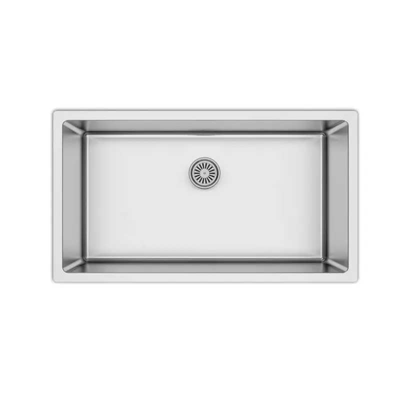 مغسلة مطبخ هوميك صناعة يدوية حوض واحد 45.7x81.3 سم